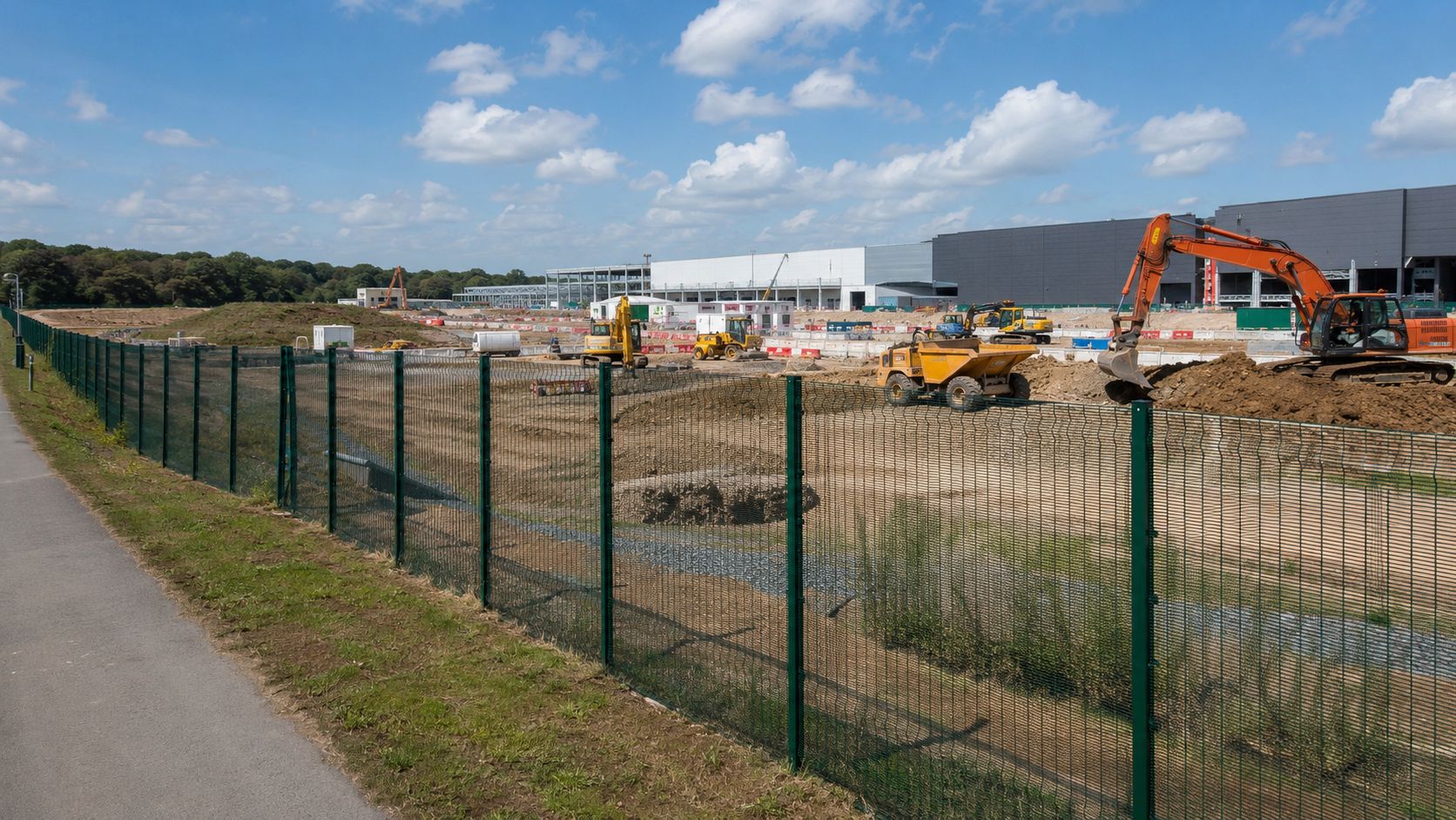 Construction site gate and access control